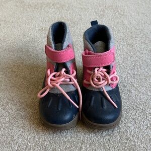 Carter's Pink and Black Kids Boots